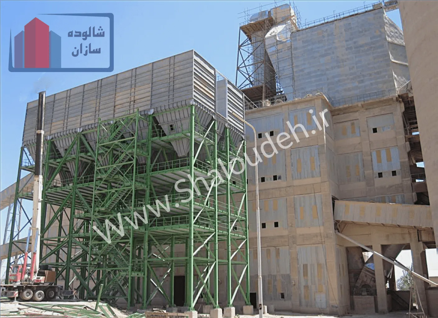 مقاوم‌سازی ستون‌های ساختمان کارخانه سیمان اردبیل - پروژه مقاوم سازی